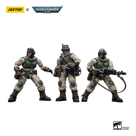 Warhammer 40K Astra Militarum Ordnance Team with Bombast Field Gun Artillery 12cm 1/18 Scale Figures