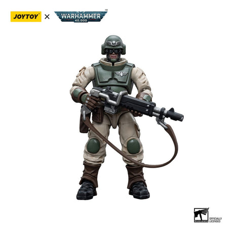 Warhammer 40K Astra Militarum Ordnance Team with Bombast Field Gun Artillery 12cm 1/18 Scale Figures