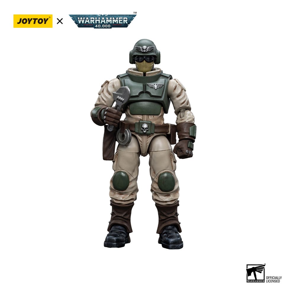 Warhammer 40K Astra Militarum Ordnance Team with Malleus Rocket Launcher Ordnance Brigade 12cm 1/18 Scale Action Figure