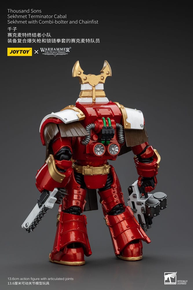 Warhammer The Horus Heresy Thousand Sons Sekhmet Terminator Cabal Sekhmet with Combi-Bolter and Chainfist 14 cm 1/18 Action Figure
