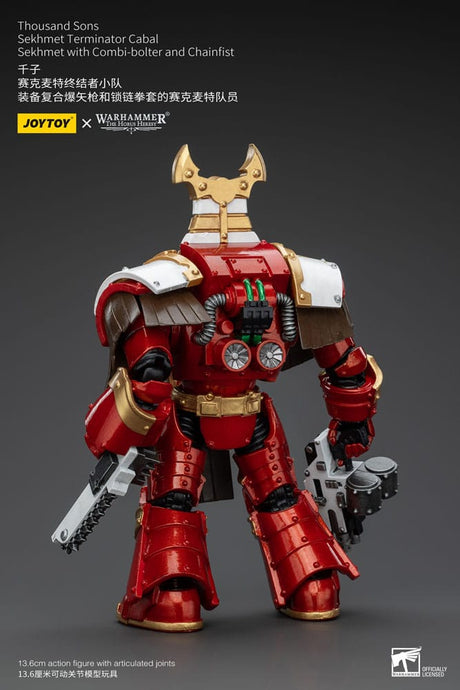 Warhammer The Horus Heresy Thousand Sons Sekhmet Terminator Cabal Sekhmet with Combi-Bolter and Chainfist 14 cm 1/18 Action Figure