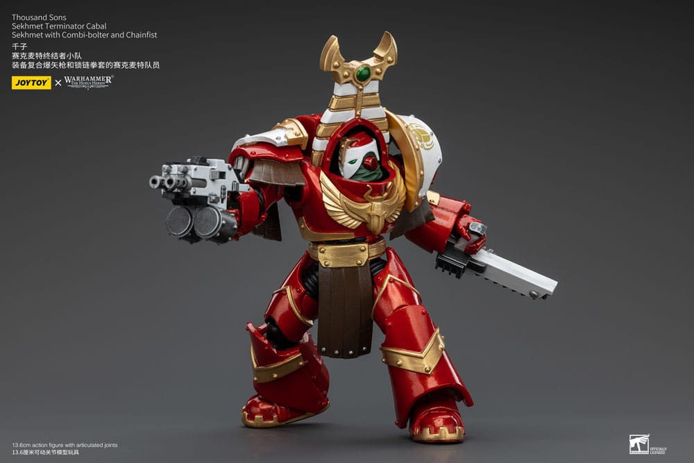 Warhammer The Horus Heresy Thousand Sons Sekhmet Terminator Cabal Sekhmet with Combi-Bolter and Chainfist 14 cm 1/18 Action Figure