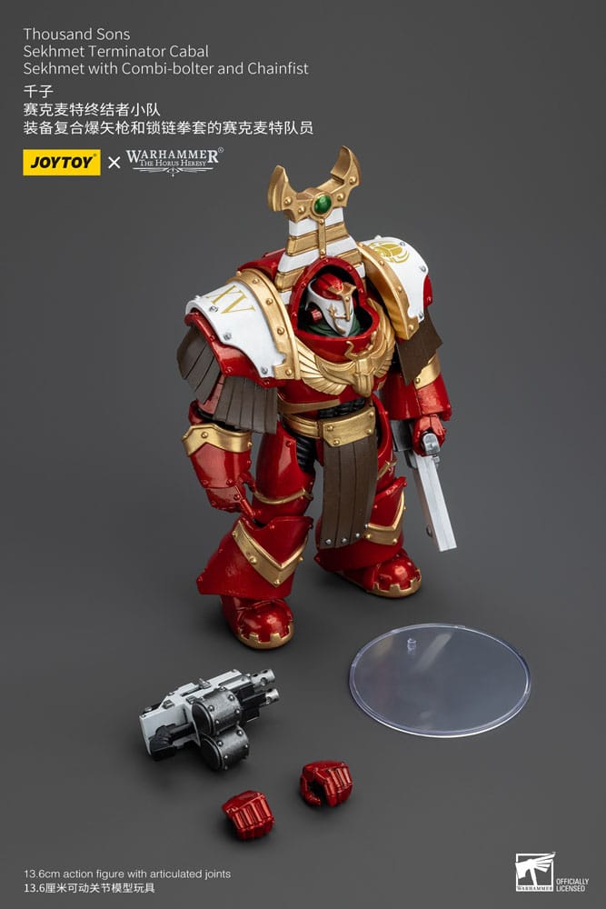 Warhammer The Horus Heresy Thousand Sons Sekhmet Terminator Cabal Sekhmet with Combi-Bolter and Chainfist 14 cm 1/18 Action Figure