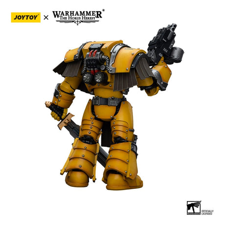 Warhammer The Horus Heresy Imperial Fists Legion Cataphractii Terminator Squad Legion Cataphractii Sergeant with Power Sword 12cm 1/18 Scale Action Figure