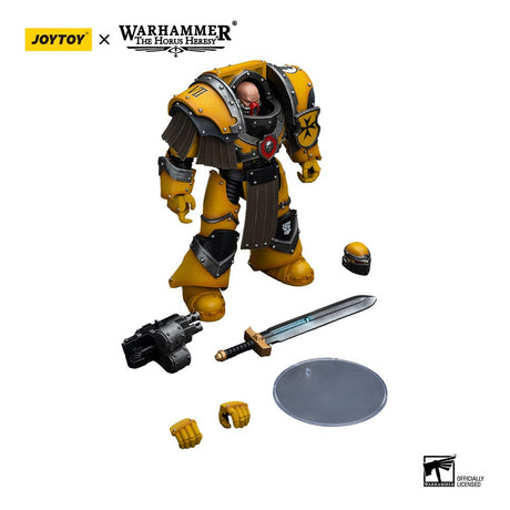 Warhammer The Horus Heresy Imperial Fists Legion Cataphractii Terminator Squad Legion Cataphractii Sergeant with Power Sword 12cm 1/18 Scale Action Figure
