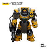 Warhammer The Horus Heresy Imperial Fists Legion Cataphractii Terminator Squad Legion Cataphractii with Heavy Flamer 12cm 1/18 Scale Action Figure