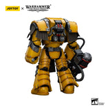 Warhammer The Horus Heresy Imperial Fists Legion Cataphractii Terminator Squad Legion Cataphractii with Heavy Flamer 12cm 1/18 Scale Action Figure