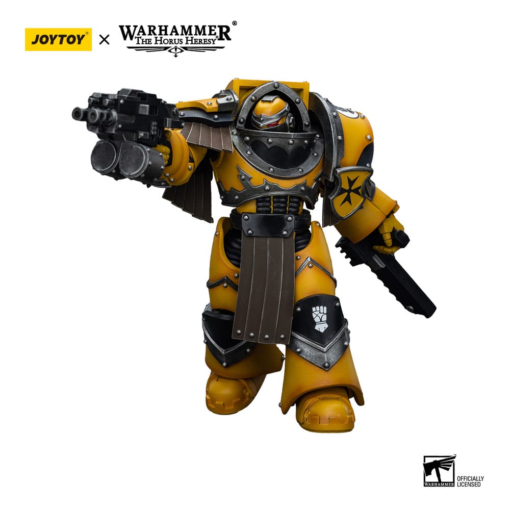 Warhammer The Horus Heresy Imperial Fists Legion Cataphractii Terminator Squad Legion Cataphractii with Chainfist 12cm 1/18 Scale Action Figure