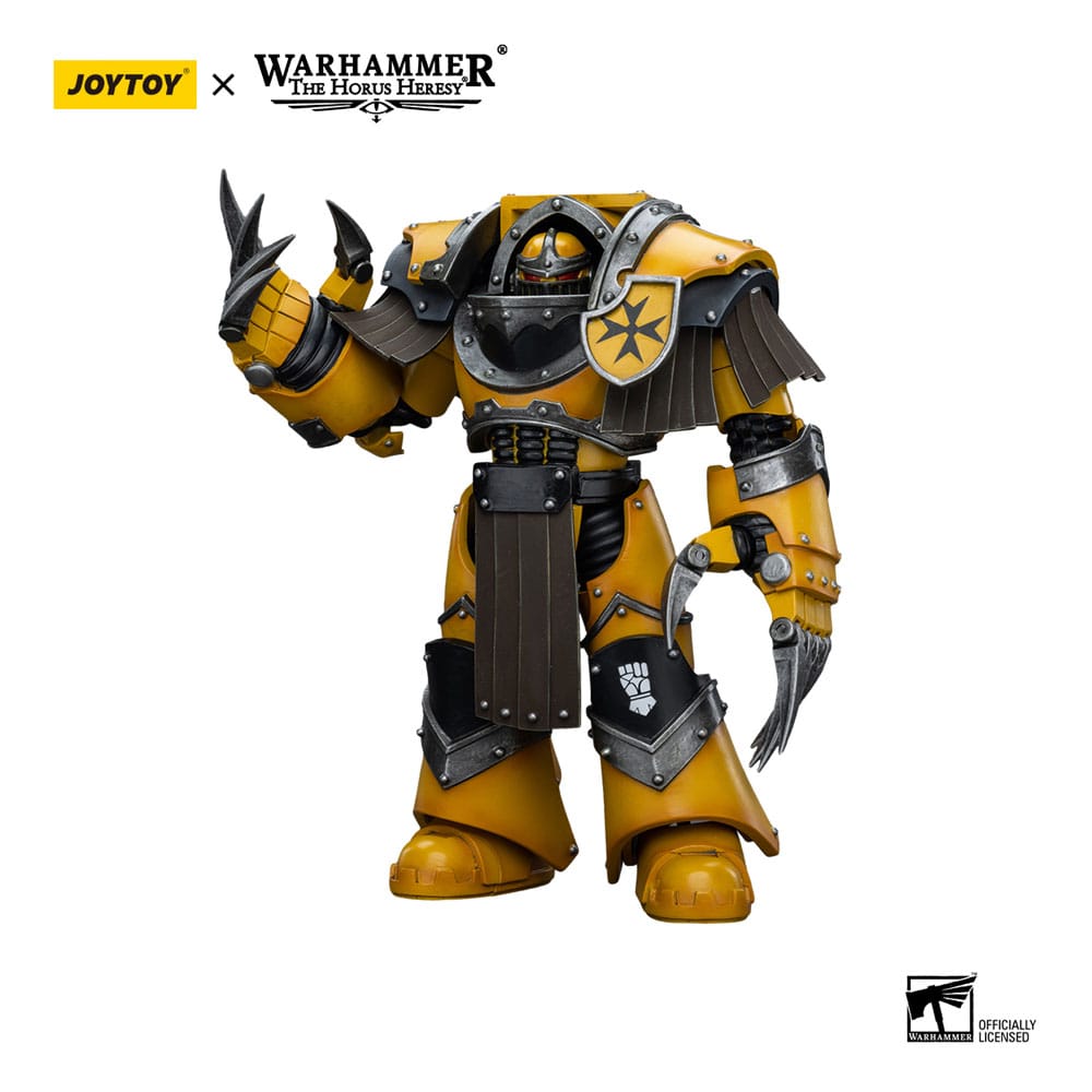 Warhammer The Horus Heresy Imperial Fists Legion Cataphractii Terminator Squad Legion Cataphractii with Lightning Claws 12cm 1/18 Scale Action Figure