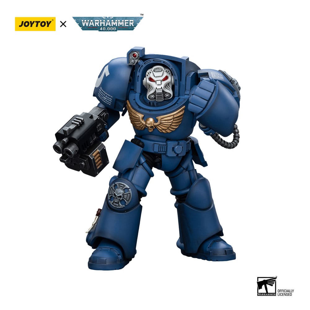 Warhammer 40k Ultramarines Terminator Squad Terminator with Storm Bolter 12 cm 1/18 Action Figure