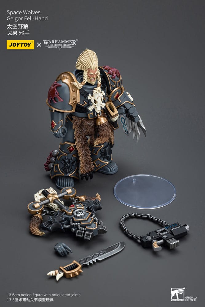 Warhammer The Horus Heresy Space Wolves Geigor Fell-Hand 12 cm 1/18 Action Figure