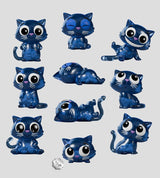 Cat Scans Mini Figures S1 6 cm Blind Box Display (9)