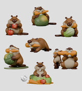 MisBEAVhaving Mini Figures S1 5 cm Blind Box Display (6)