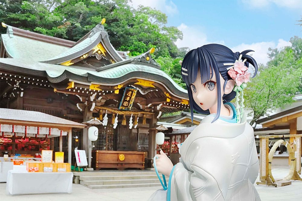 Rascal Does Not Dream of a Bunny Girl Senpai Mai Sakurajima White Kimono Ver. 23 cm 1/7 Statue