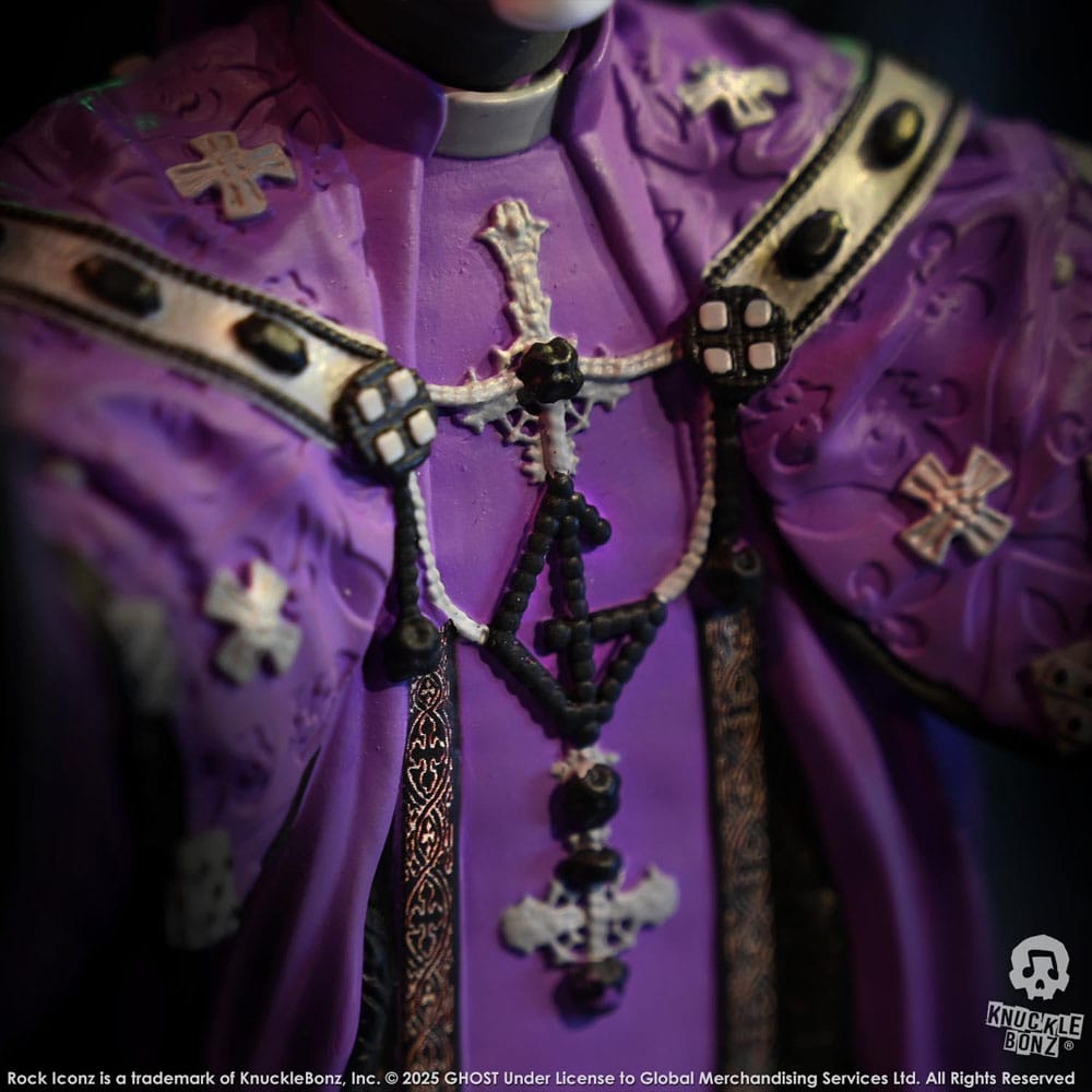 Ghost Rock Iconz Statue Papa V Perpetua Purple Robes 22 cm