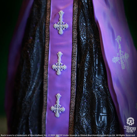 Ghost Rock Iconz Statue Papa V Perpetua Purple Robes 22 cm