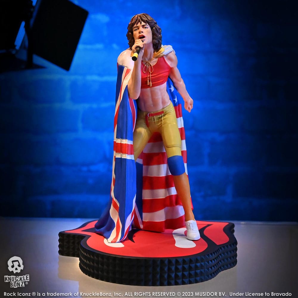 The Rolling Stones Rock Iconz Mick Jagger (Tattoo You Tour 1981) 22 cm Statue