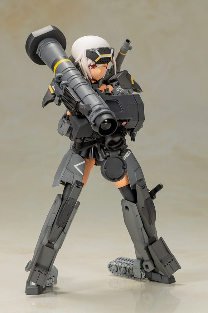 Frame Arms Girl Gourai-Kai (Black) with FGM148 Type Anti-Tank Missile 16 cm Plastic Model Kit