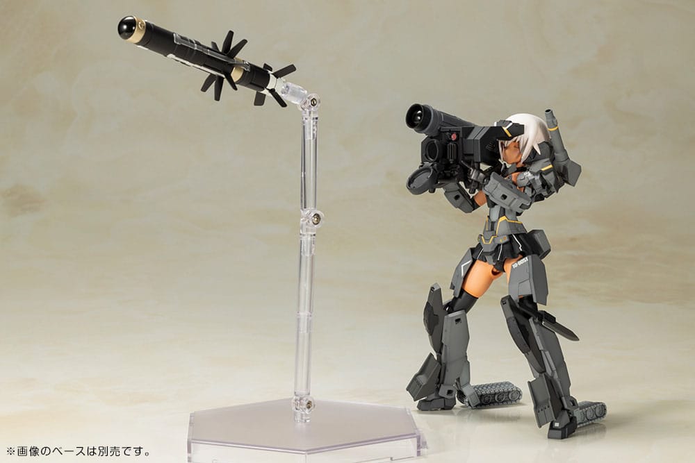 Frame Arms Girl Gourai-Kai (Black) with FGM148 Type Anti-Tank Missile 16 cm Plastic Model Kit