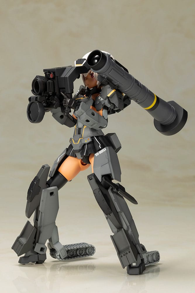 Frame Arms Girl Gourai-Kai (Black) with FGM148 Type Anti-Tank Missile 16 cm Plastic Model Kit