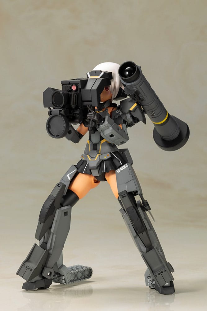 Frame Arms Girl Gourai-Kai (Black) with FGM148 Type Anti-Tank Missile 16 cm Plastic Model Kit