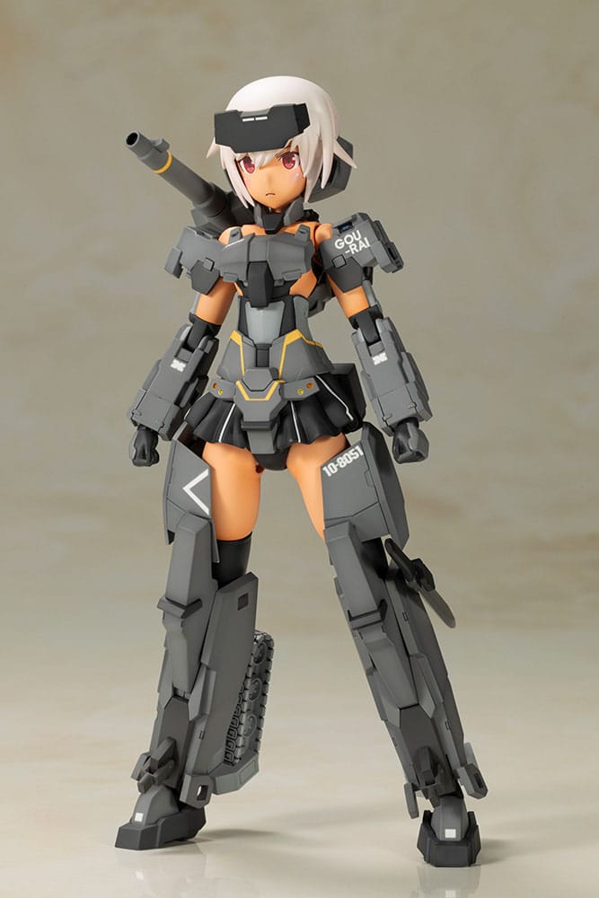 Frame Arms Girl Gourai-Kai (Black) with FGM148 Type Anti-Tank Missile 16 cm Plastic Model Kit