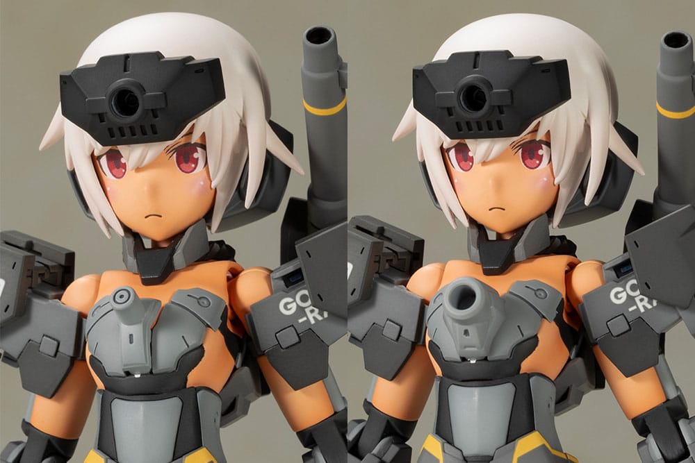 Frame Arms Girl Gourai-Kai (Black) with FGM148 Type Anti-Tank Missile 16 cm Plastic Model Kit