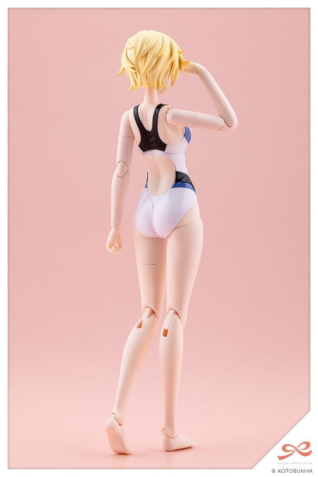 Sousaishojoteien Plastic Model 1/10 Rui Saotome Touou High School Competitive Swimsuit Dreaming Style White Dolphin 16 cm