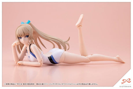 Sousaishojoteien Plastic Model 1/10 Rui Saotome Touou High School Competitive Swimsuit Dreaming Style White Dolphin 16 cm
