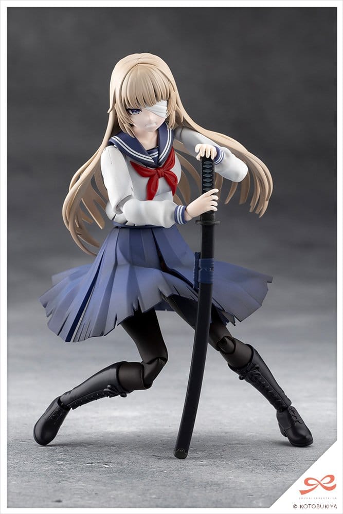 Sousai Shojo Teien Plastic Model 1/10 Kuon Yakushiji Maria Kagaribi Damage Ver. School Girl Emulation 16 cm