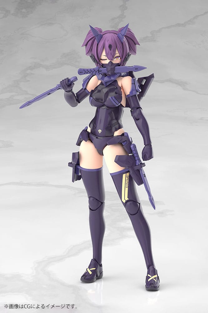 Megami Device Plastic Model Kit 1/1 Asra Ninja Kaname Shadow Edition Full Package 14 cm