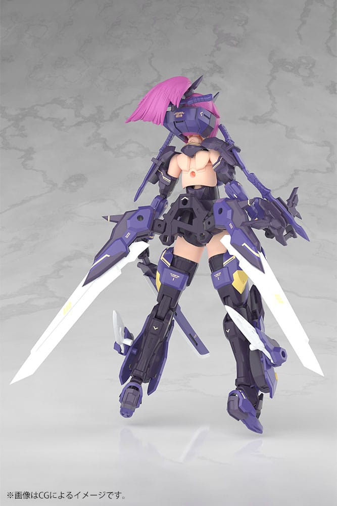 Megami Device Plastic Model Kit 1/1 Asra Archer Kizuna Shadow Edition Full Package 14 cm