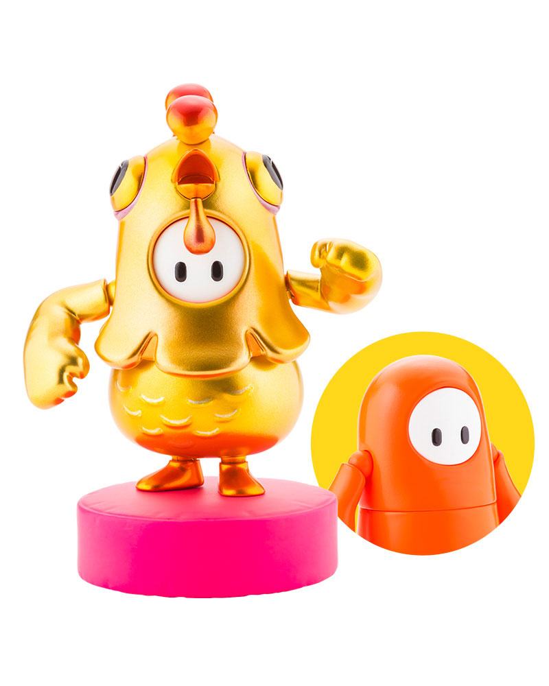 Fall Guys: Ultimate Knockout Legendary Edition Orangeade / Golden Chicken Costume 8 cm 1/20 Action Figure