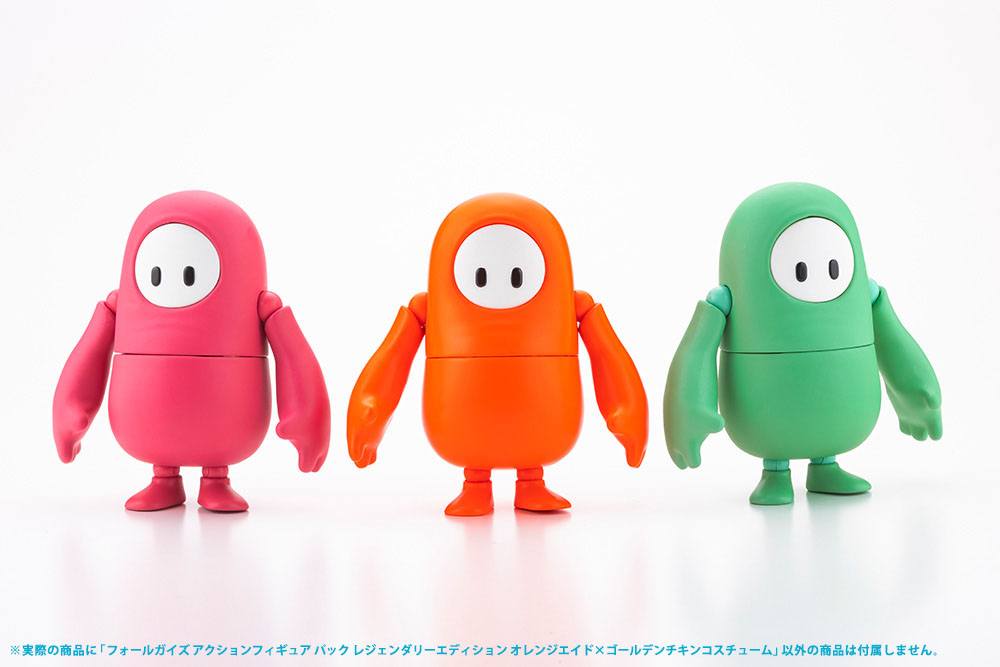 Fall Guys: Ultimate Knockout Legendary Edition Orangeade / Golden Chicken Costume 8 cm 1/20 Action Figure