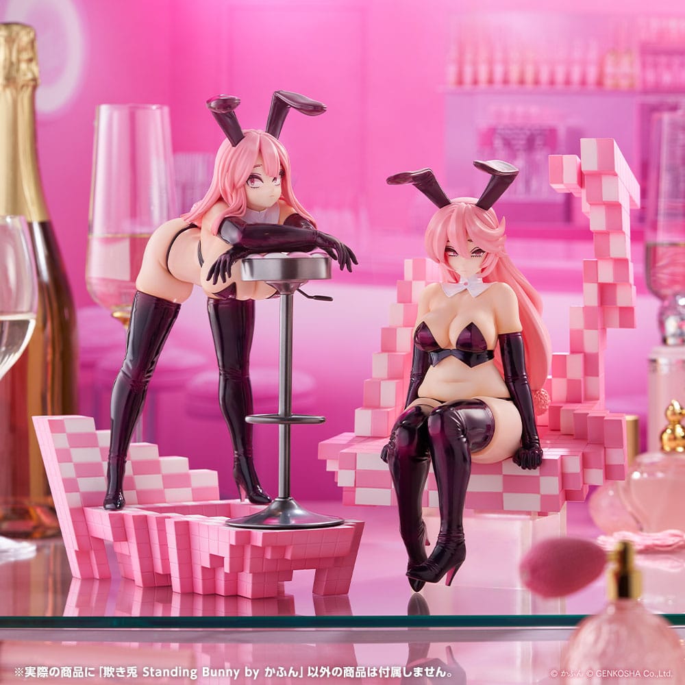Original Character Trick Bunnies PVC Statue 1/7 Standing Bunny Illustration by Kafun 24 cm