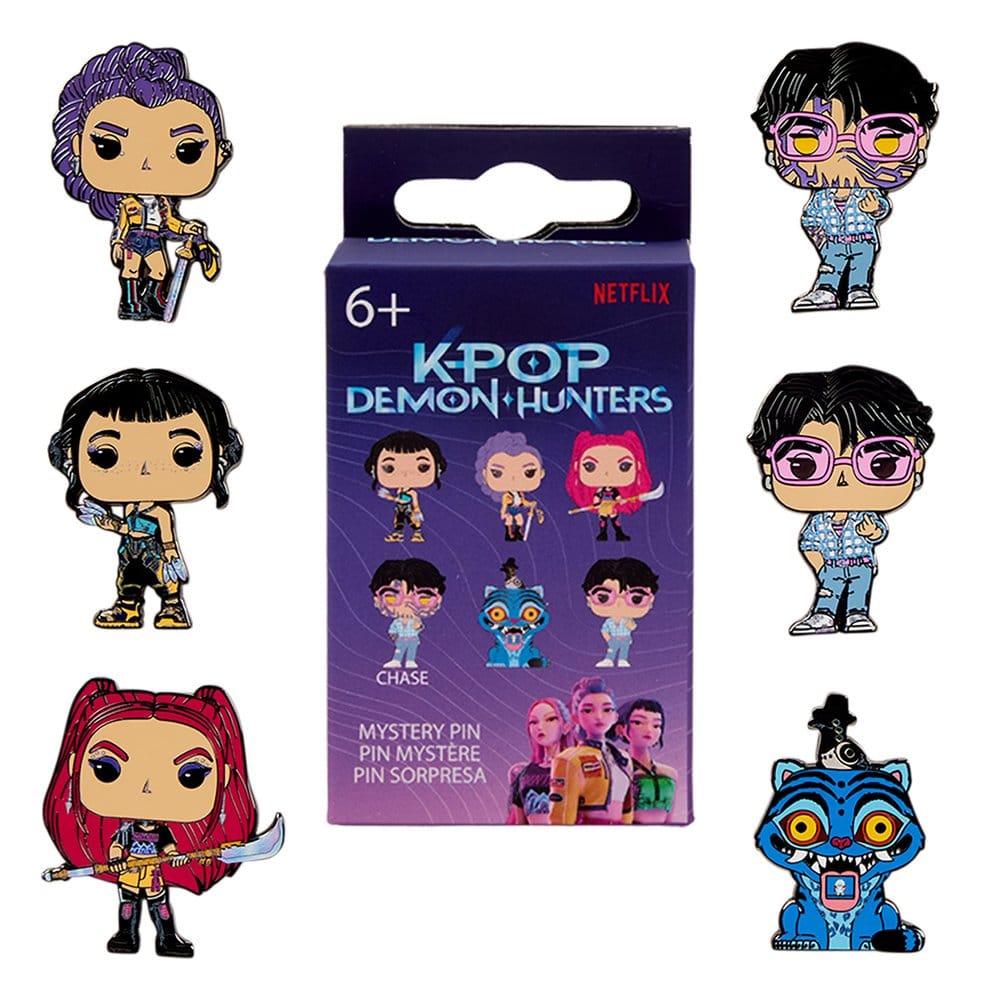 KPop Demon Hunters by Loungefly Enamel Pins Blind Display (12)