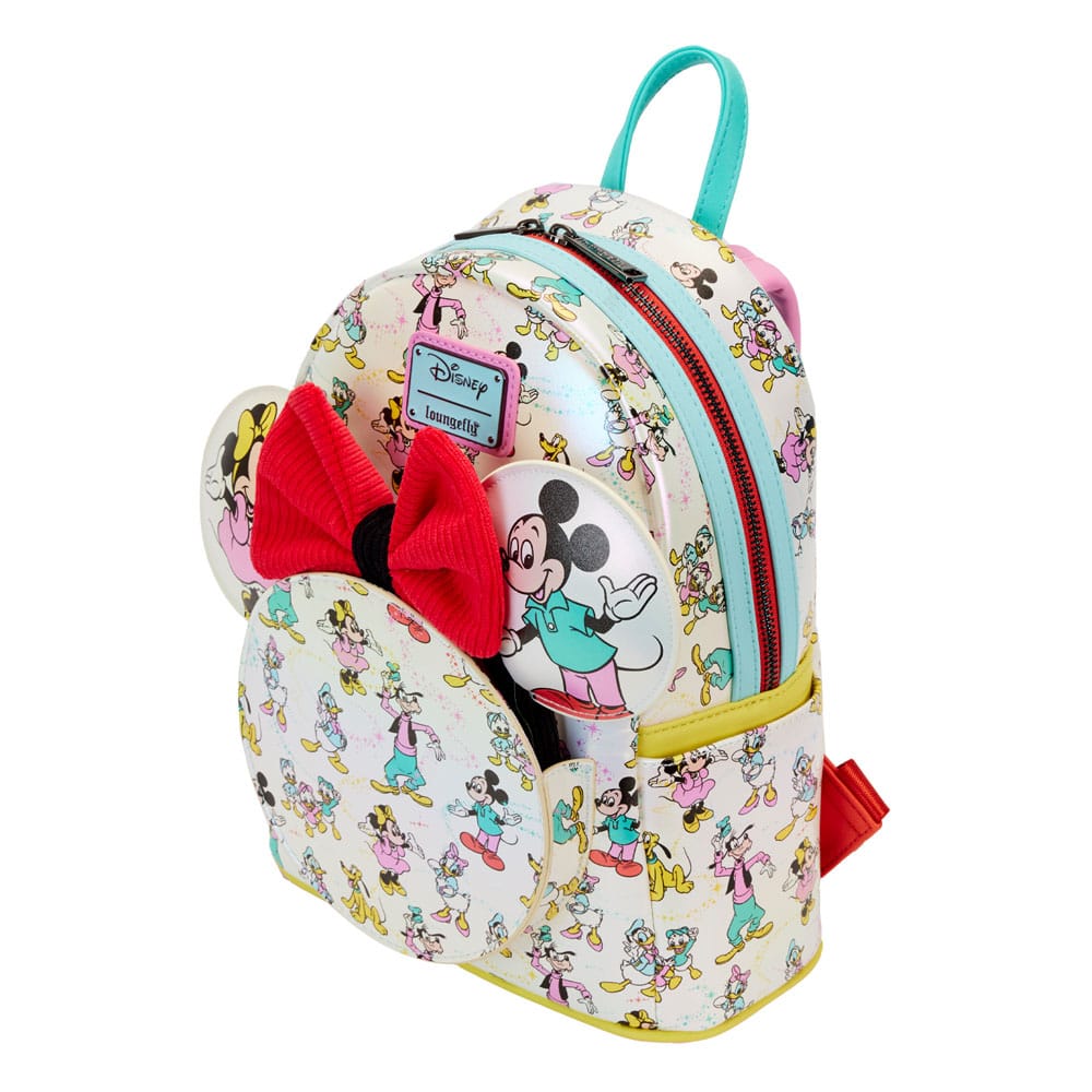 Disney Mickey & Friends 100th Anniversary AOP Loungefly Backpack & Headband Set