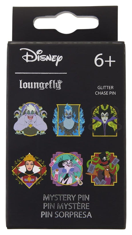 Disney Villains by Loungefly Enamel Pins Blind Display (12)