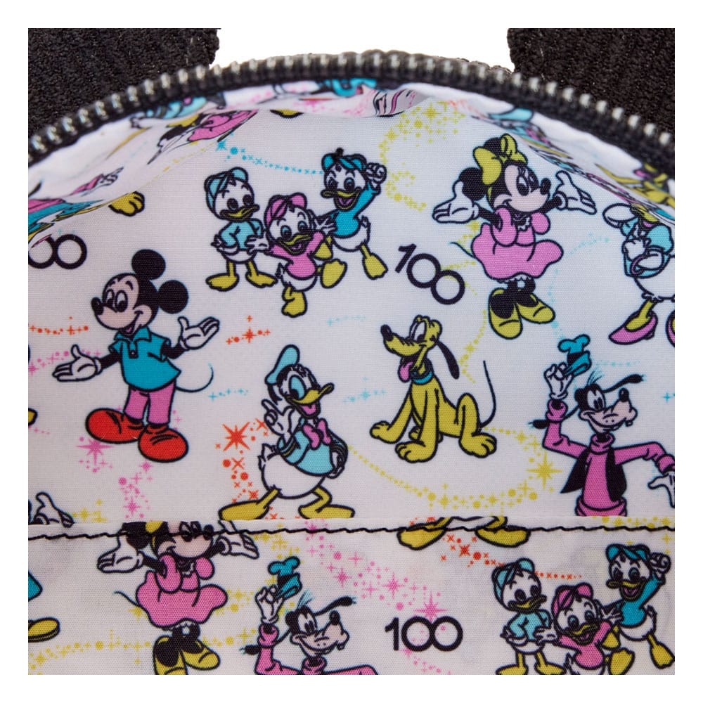 Disney Mickey Mouse 100th Anniversary Corduroy Loungefly Crossbody Bag