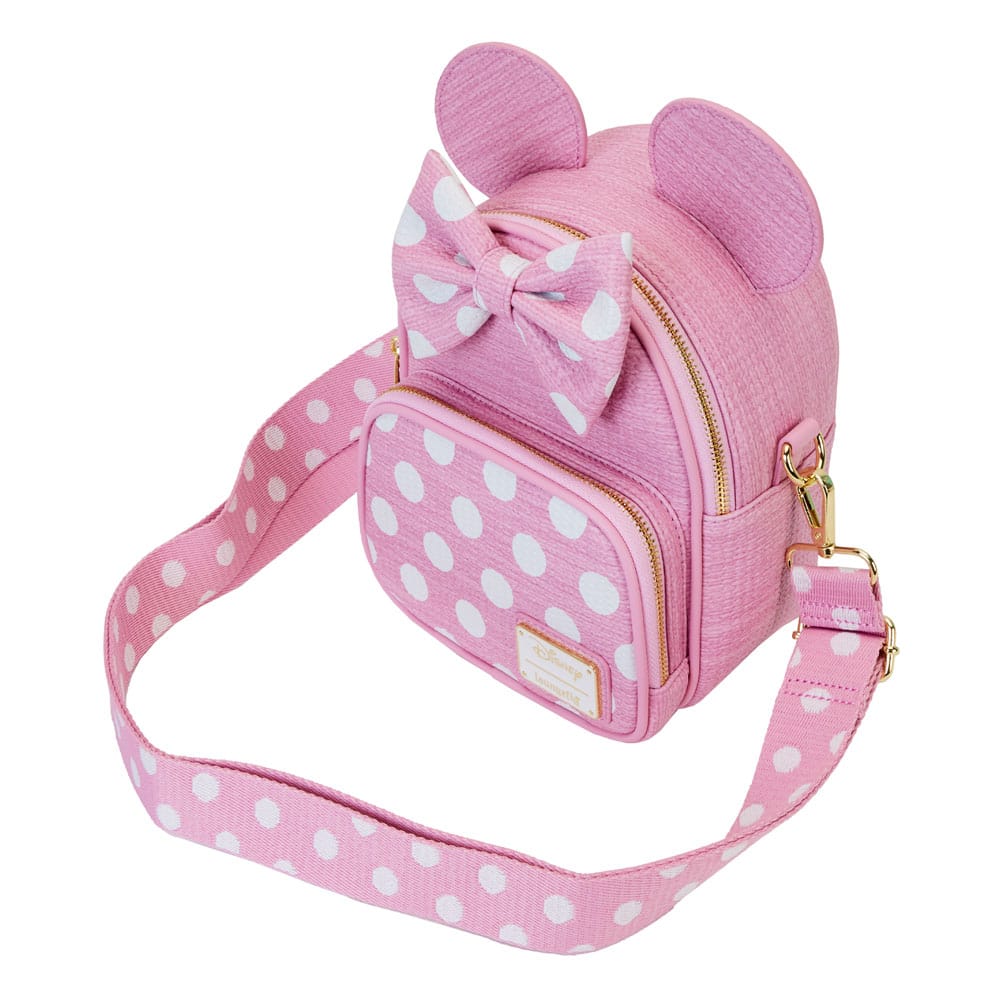 Disney by Loungefly Minnie Convertible Straw Mini Backpack