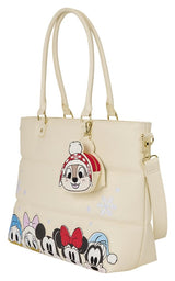 Mickey & Minnie by Loungefly Canvas Tote Bag Puff Quilt