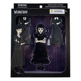 Wednesday by Loungefly Wednesday Addams Paper Doll 3 cm Enamel Pins 4-Set