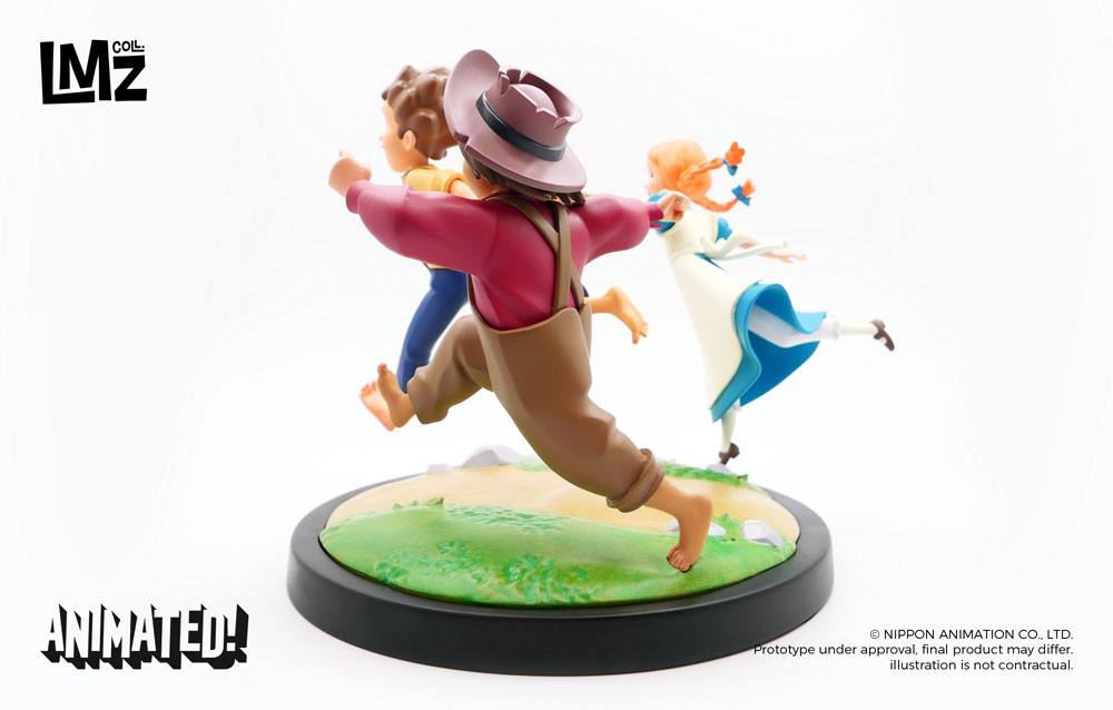 The Adventures of Tom Sawyer Animated! Statue Tom, Huck & Becky 23 cm