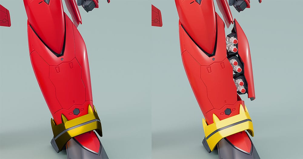 The Super Dimension Fortress Macross PLAMAX VF-19 Custom Fire Valkyrie (Basara Nekki Unit) 22 cm 1/72 Plastic Model Kit
