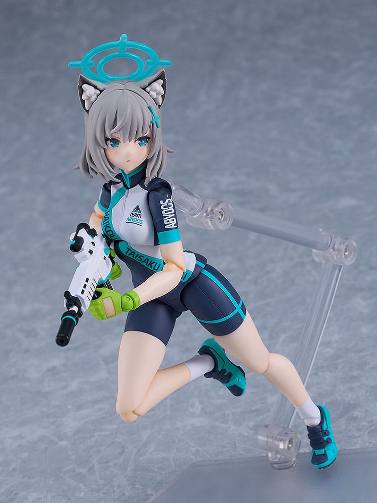 Blue Archive Figma Shiroko Sunaookami Cycling 15 cm Action Figure