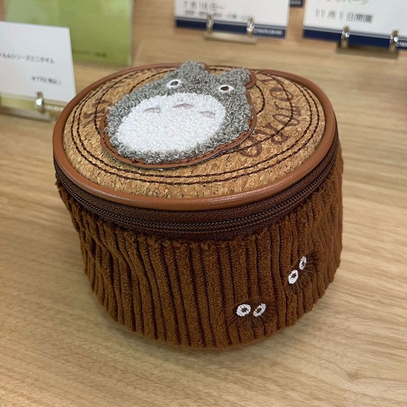 My Neighbor Totoro Kurosuke Round Log Coin Purse / Pouch
