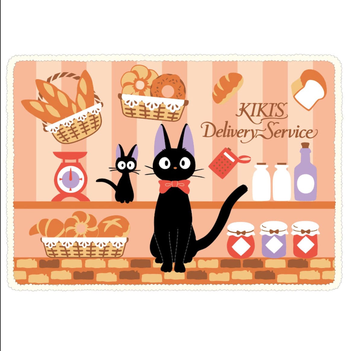 Kiki's Delivery Service Jiji's Bakery 70 x 100 cm Fluffy Plaid