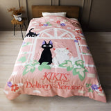 Kiki's Delivery Service Natsu Comforter Sweet Pink Jiji