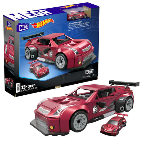 Hot Wheels Cadillac ATS-V R 20cm 1/24 Scale MEGA Construction Set