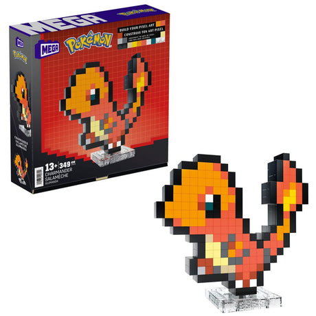 Pokémon Charmander Pixel Art MEGA Construction Set